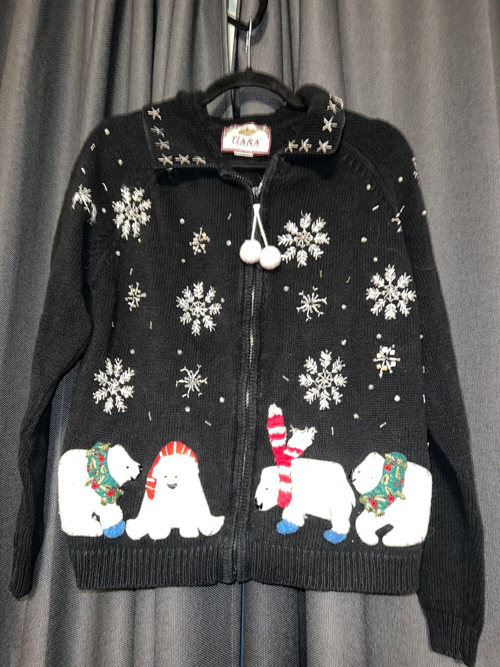 Ugly Christmas Sweater Xmas Cardigan Size Medium